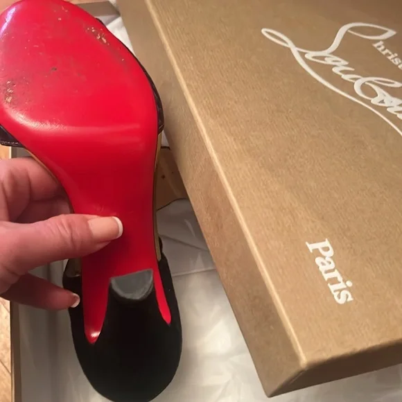 Christian Louboutin heel snake shoes Italy Size 38 . 100% Authentic multi color - Picture 7 of 12